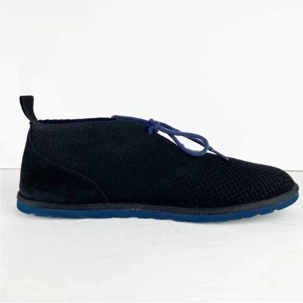 UGG Maksim Hyper Weave Black Wool Suede Lace Up Chukka Ankle Boot Shoes